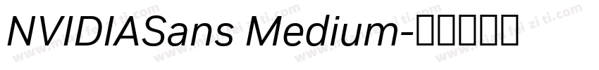 NVIDIASans Medium字体转换